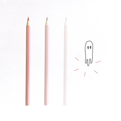 disappearing pencils with ghost